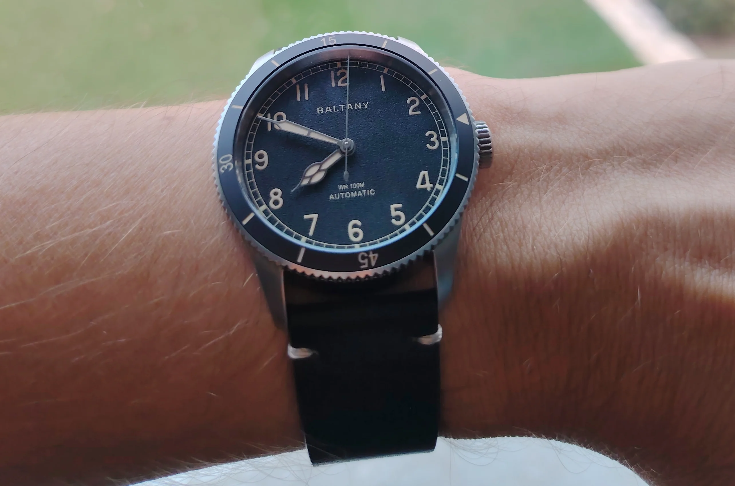 baltany khaki aviation pilot watch