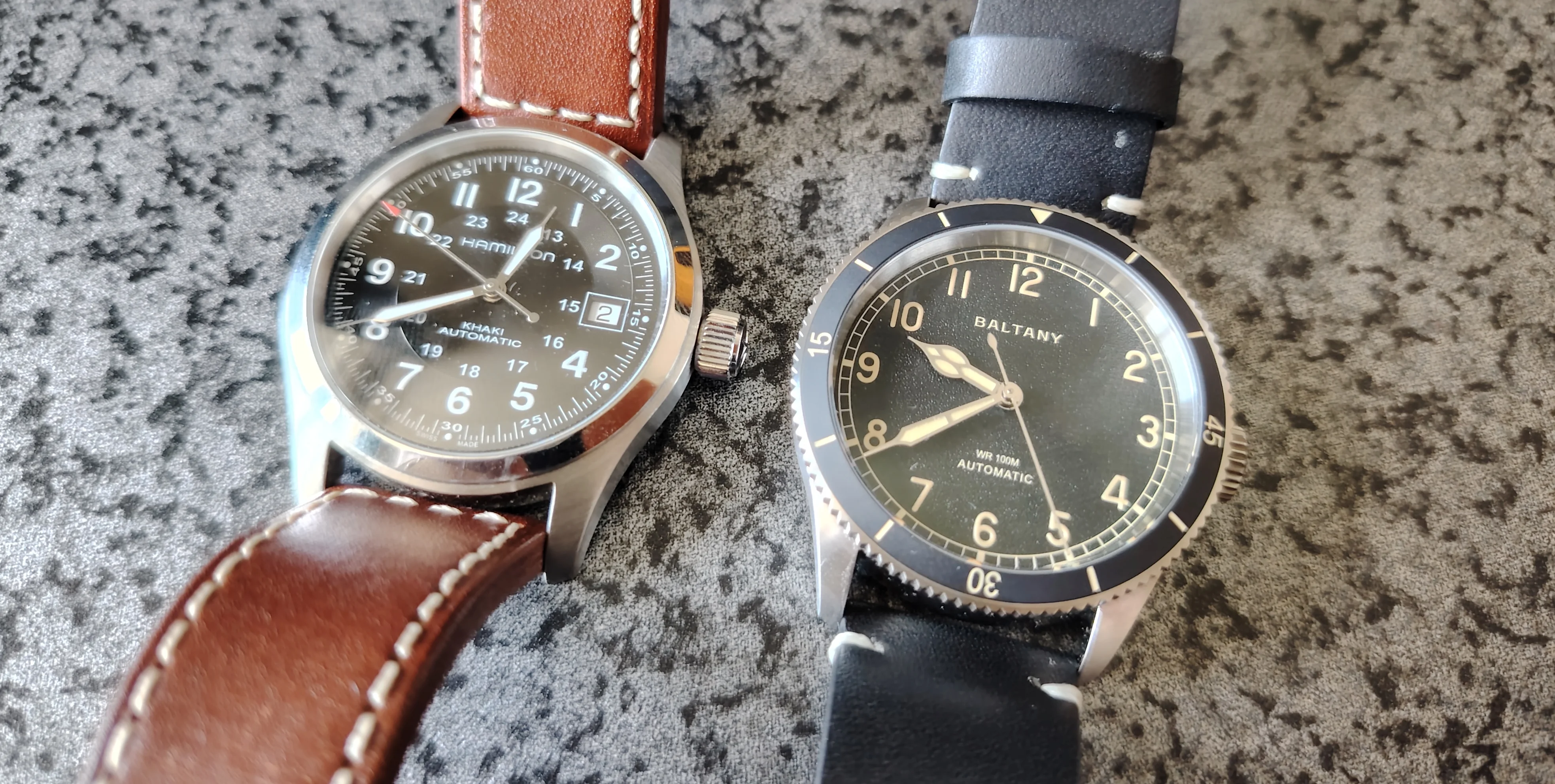 baltany khaki aviation pilot watch