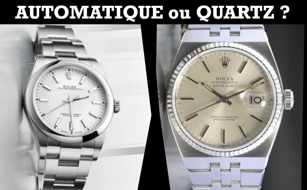 Différence entre montre à quartz et montre mécanique